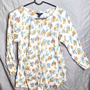 Chaps Button Up Blouse